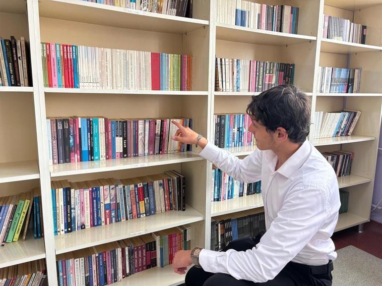 Gülfidan öğretmen, okuluna 5 bin 500 kitaplık modern kütüphane kazandırdı