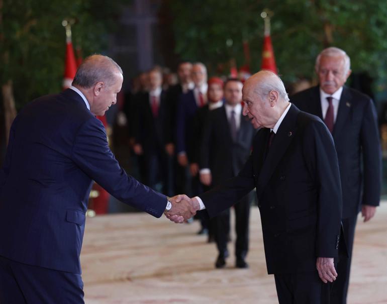 Cumhurbaşkanı Erdoğan, Zafer Bayramı tebriklerini kabul etti
