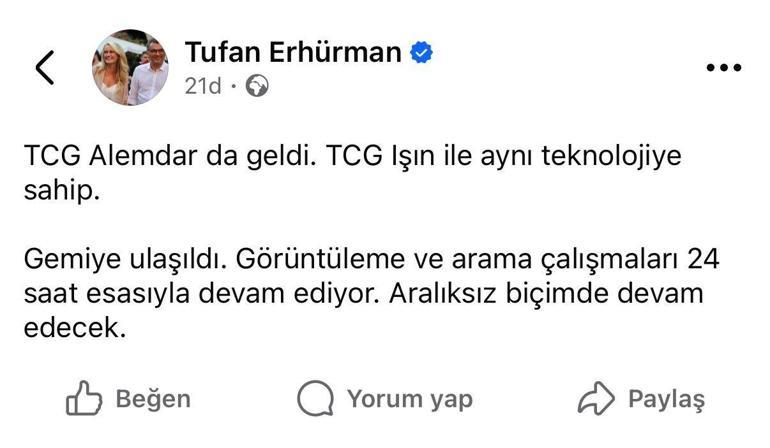 KKTC Cumhurbaşkanı Erhürman: Gemiye ulaşıldı