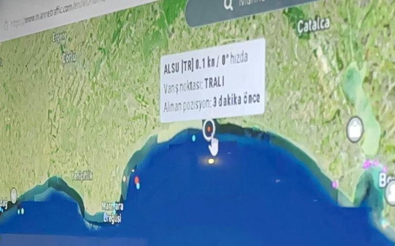 Silivri açıklarında batan gemi için arama kurtarma çalışmaları sürüyor