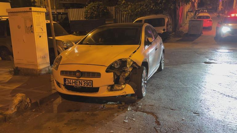 Bayrampaşa’da polisin dur ihtarına uymayan şüpheliler kaçarken kaza yaptı: 1 gözaltı