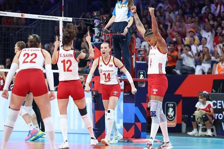 A Milli Kadın Voleybol Takımı, Avrupa Şampiyonasında yarı finale yükseldi