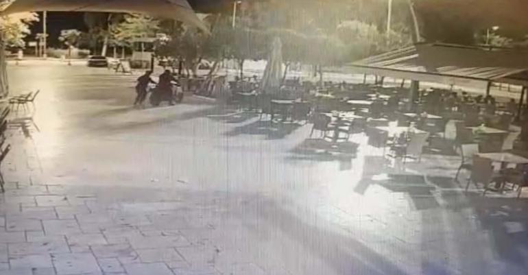 Belediyenin kafesine silahlı saldırı kamerada