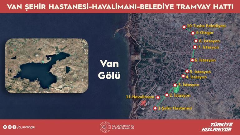 Vanda tramvay hattı projesini bakanlık üstlendi