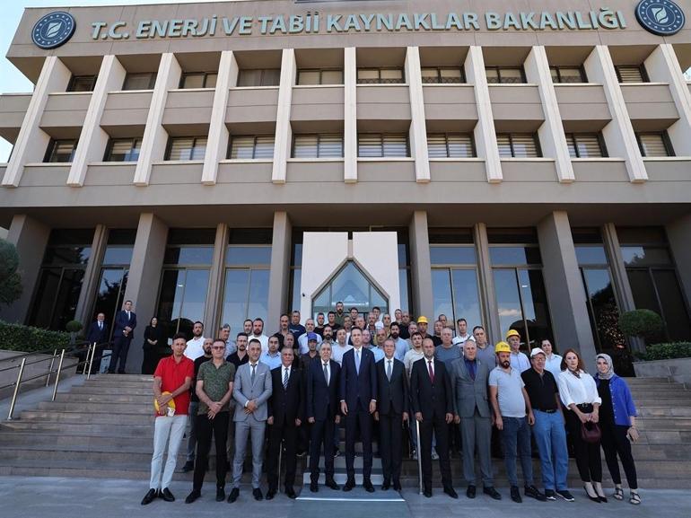 Bakan Bayraktar, Doruk Madencilik işçilerini kabul etti