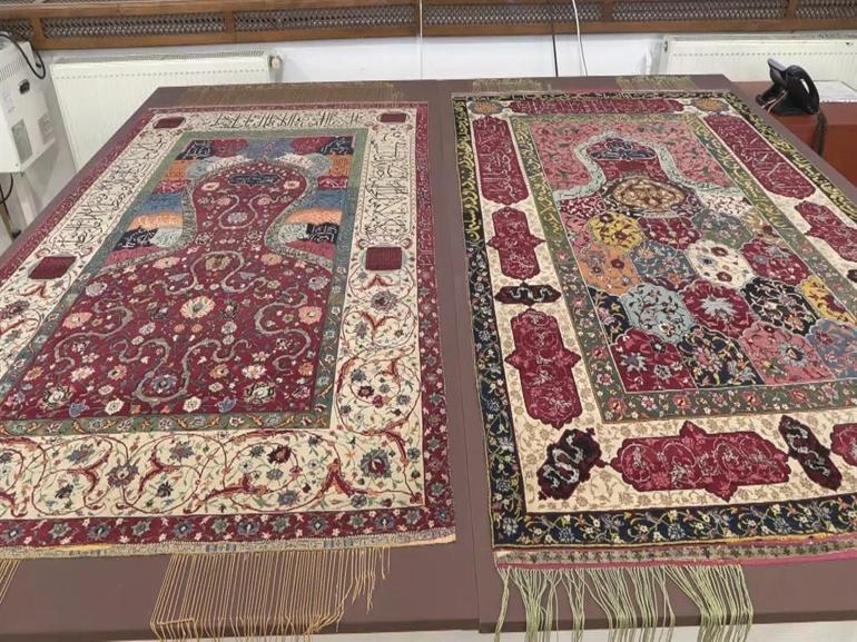 500 yıllık saray seccadeleri sergilenmeye hazırlanıyor
