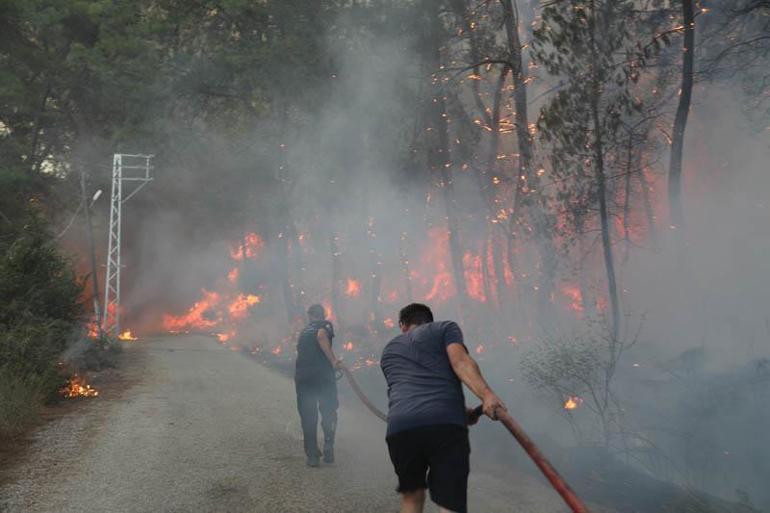 Antalya Aksuda orman yangını