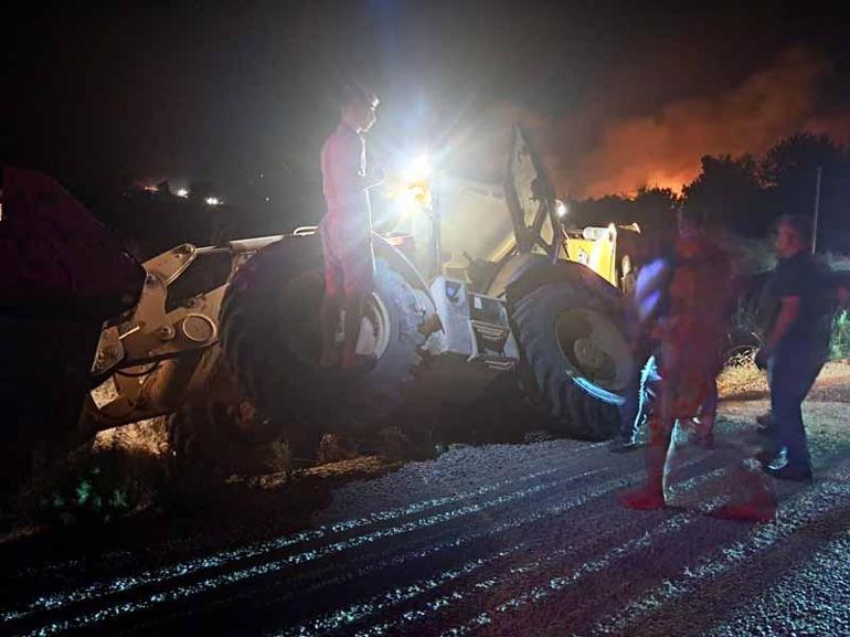 Antalya Serikte orman yangını: Evler ve seralar yandı