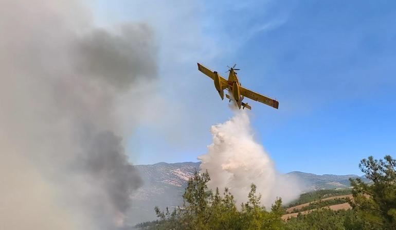 Kozanda 2 ayrı noktada orman yangını; yerleşim yerleri tedbir amaçlı boşaltıldı