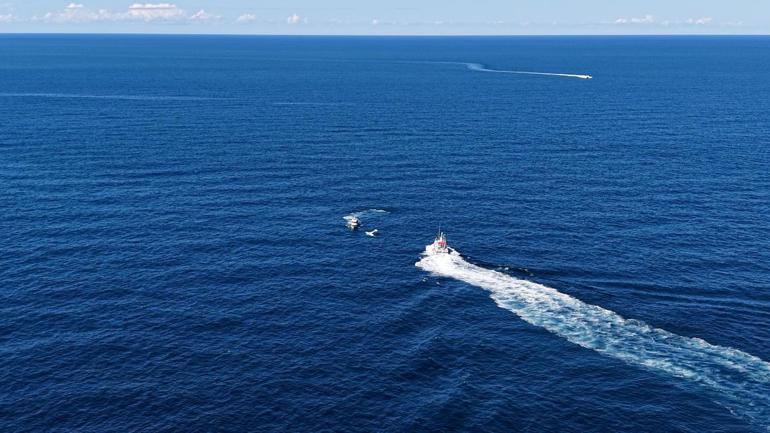 Gürcistandan kalkan küçük uçak, Rize açıklarında denize acil iniş yaptı
