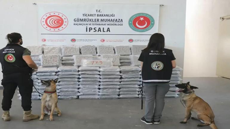 Edirne İpsala Gümrük Kapısında 387 kilo uyuşturucu ele geçirildi