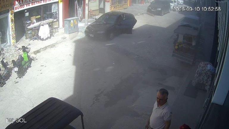 Konyada iş yerinde patlama anı kamerada