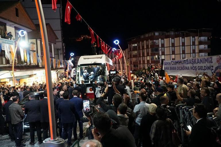 Cumhurbaşkanı Erdoğan, memleketi Rize’de