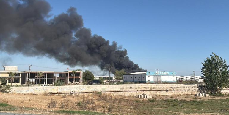 Antalyada depo yangını