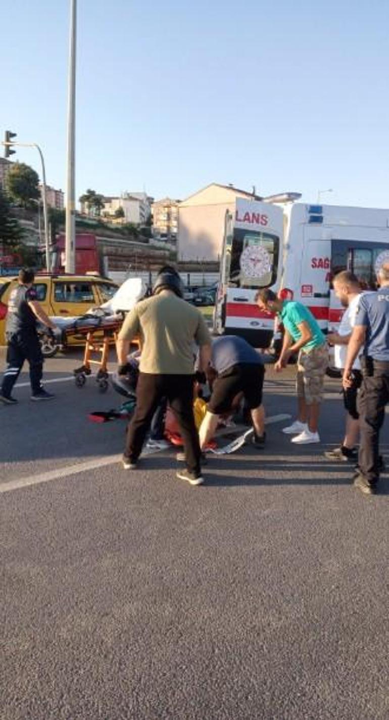 Karabük’te otomobilin çarptığı yaya ağır yaralandı; kaza anı kamerada