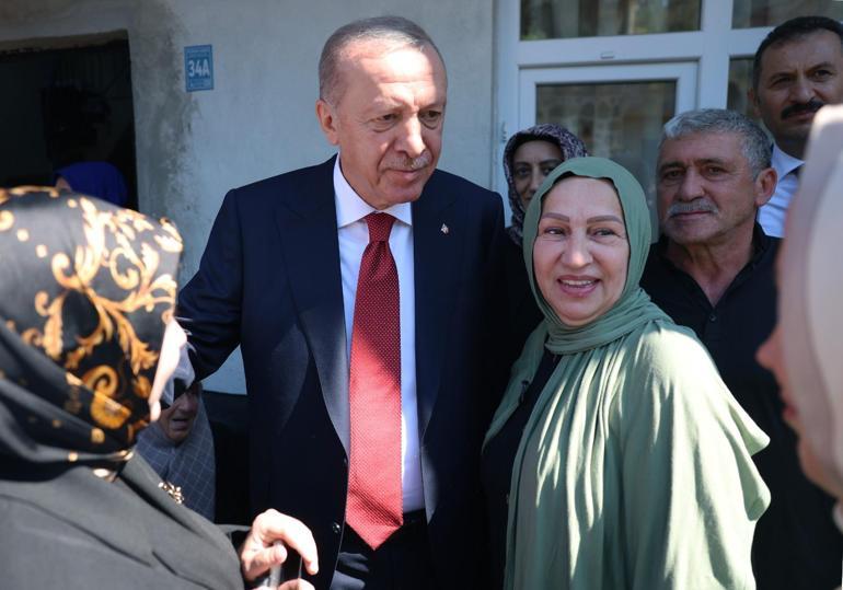Cumhurbaşkanı Erdoğan, Rizede komşularını ziyaret etti