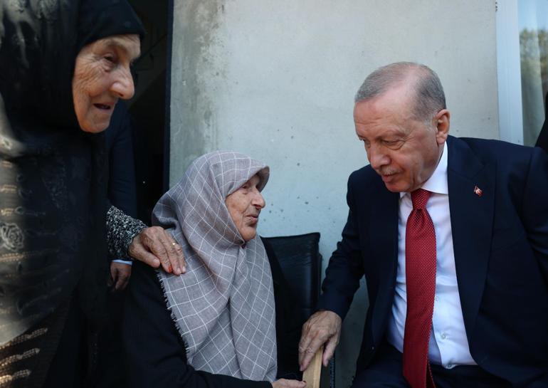Cumhurbaşkanı Erdoğan, Rizede komşularını ziyaret etti