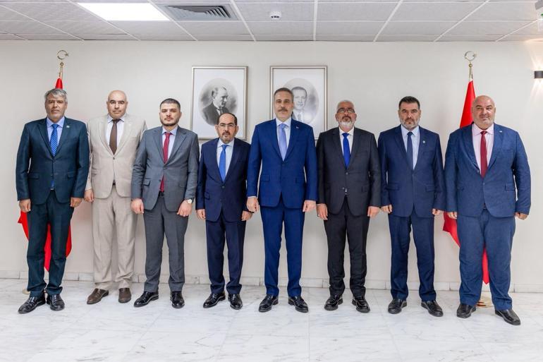 Bakan Fidan, Suriye Türkmen Meclisi Başkanı Mustafa ve beraberindeki heyet ile görüştü