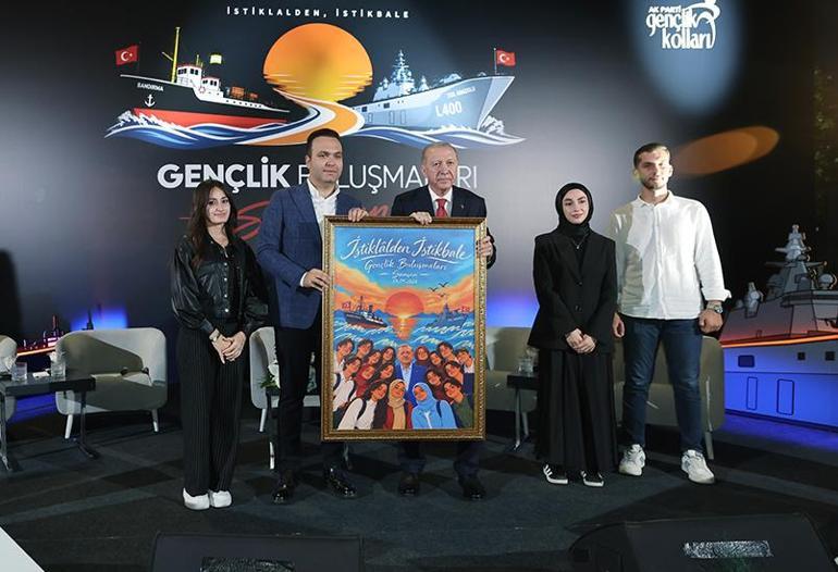 Cumhurbaşkanı Erdoğan, Samsunda gençlerle buluştu