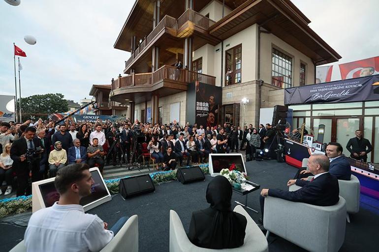 Cumhurbaşkanı Erdoğan, Samsunda gençlerle buluştu