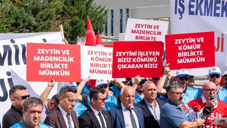 Milaslı muhtarlar ve işçilerden Danıştay önünde kamulaştırma davası açıklaması