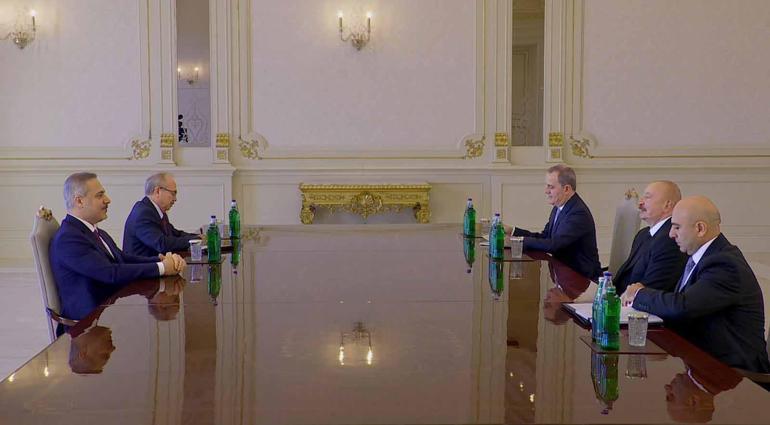 Bakan Fidan, Azerbaycan Cumhurbaşkanı Aliyev tarafından kabul edildi