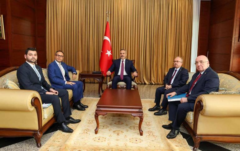 Bakan Fidan, TÜRKPA Genel Sekreteri Hasanı kabul etti