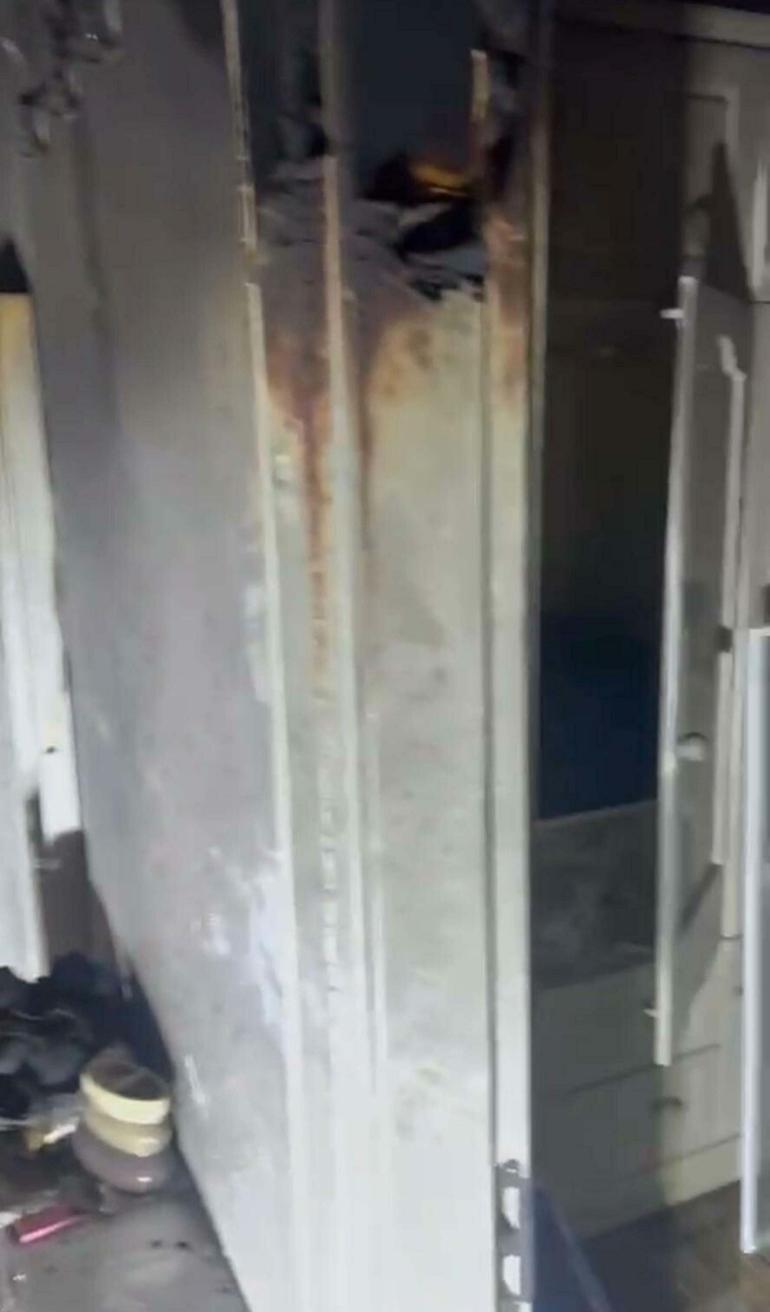 Evde eşinin öldüğü yangında yaralanan kadın tedavisinin ardından tutuklandı