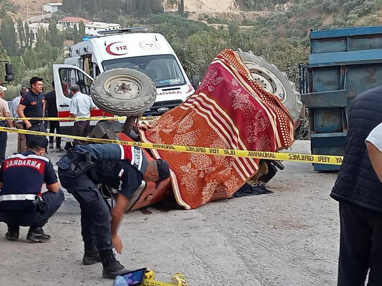 Aydın’da traktör devrildi; 1 ölü, 1 yaralı