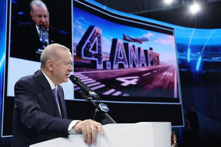 Cumhurbaşkanı Erdoğan: 2030da İstanbul Havalimanı bağlantılı faaliyetlerde 472 bin kişilik istihdama ulaşmayı öngörüyoruz