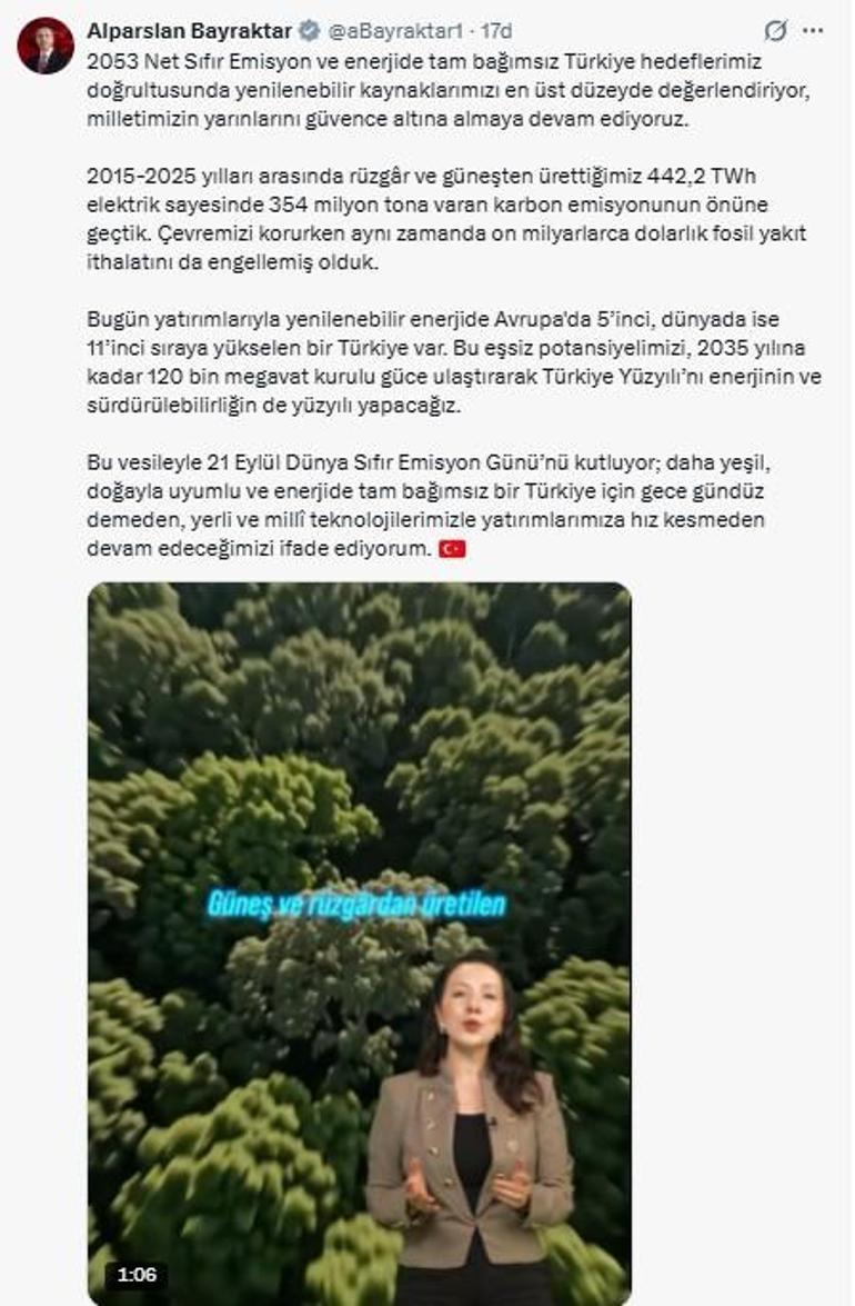 10 yılda güneş ve rüzgardan 442,2 teravatsaat elektrik üretildi
