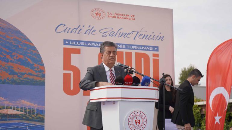 Şırnak’ta 5’inci Uluslararası Cudi Cup Tenis Turnuvası başladı