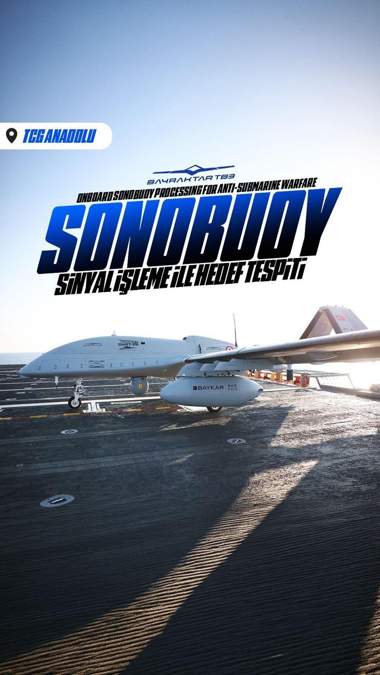 Bayraktar TB3 SİHA’dan başarılı sonoboy atışı