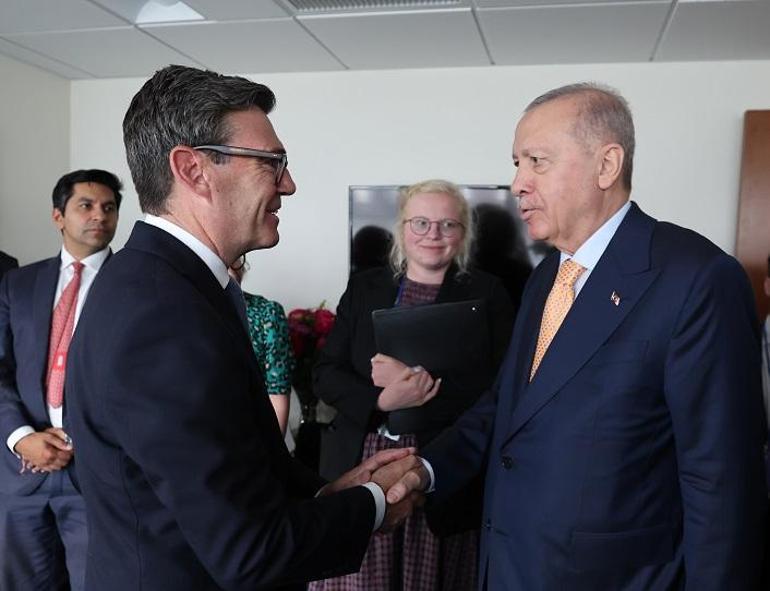 Cumhurbaşkanı Erdoğan, İngiltere Başbakanı Burnham ile bir araya geldi