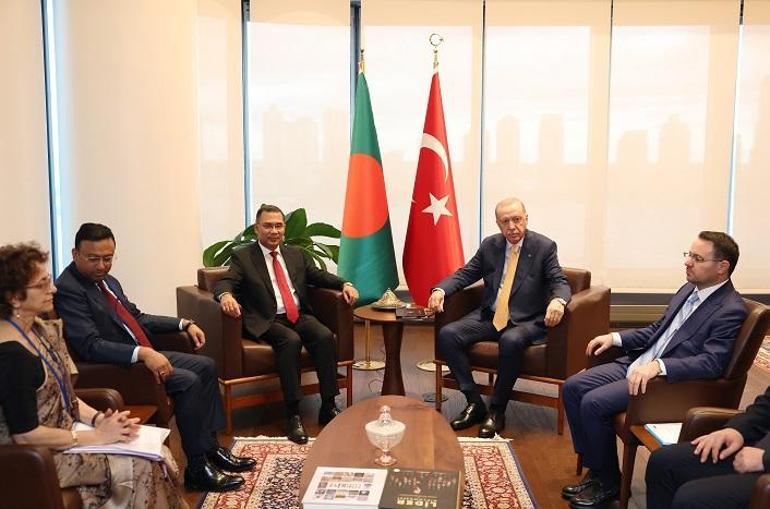 Cumhurbaşkanı Erdoğan, Bangladeş Başbakanı Rahman ile bir araya geldi