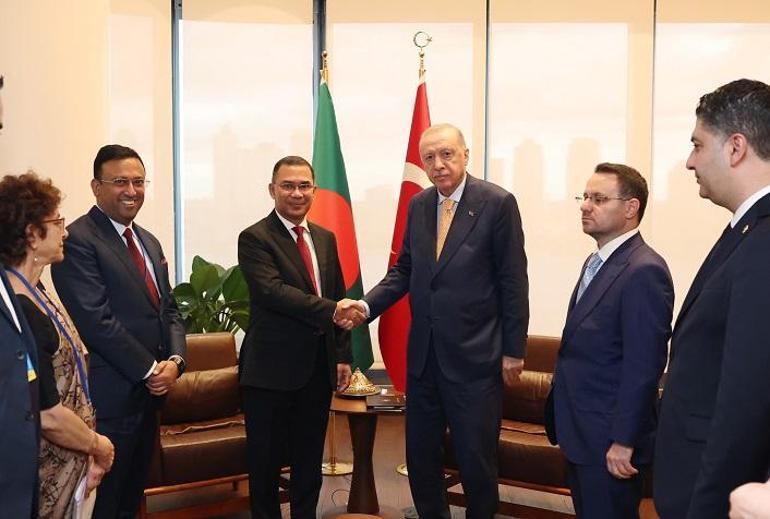 Cumhurbaşkanı Erdoğan, Bangladeş Başbakanı Rahman ile bir araya geldi