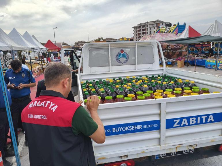 Malatyada yöresel ürün fuarında 230 kilo sucuk ve 150 kilo peynire el konuldu