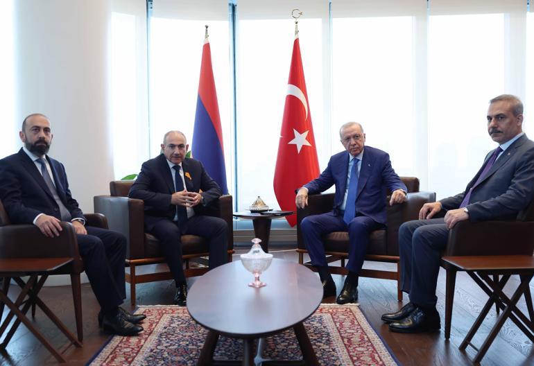 Cumhurbaşkanı Erdoğan, Ermenistan Başbakanı Paşinyanı kabul etti