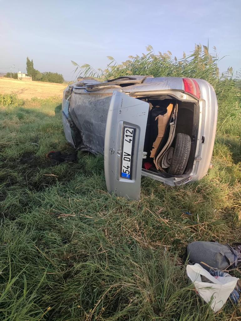 Diyarbakır’da devrilen otomobildeki 4’ü çocuk, 9 kişi yaralandı