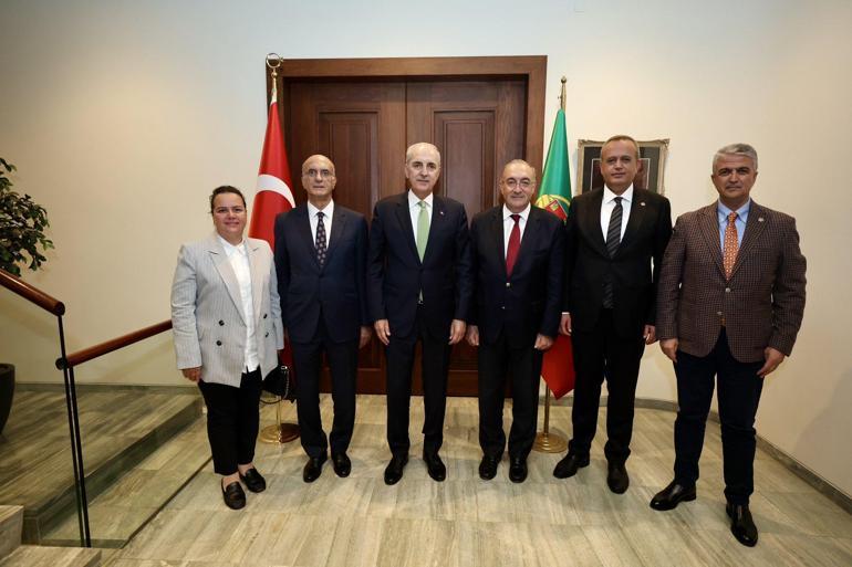 TBMM Başkanı Kurtulmuş, Lizbon Büyükelçiliği’ni ziyaret etti