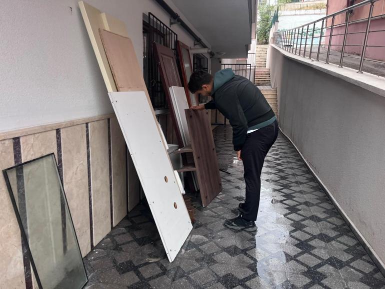Ankarada sağanak sonrası rögar taştı; binaların giriş ve bodrum katlarını su bastı