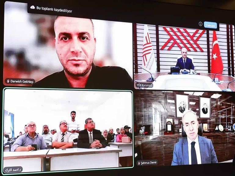 YÖK Başkanı Özvar, Gazze İslam Üniversitesinde akademik yıl açılış dersini verdi