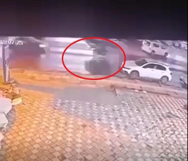 Ankarada bir kişinin öldüğü motosiklet kazasının görüntüleri ortaya çıktı