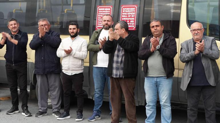 Minibüs şoförlerinden Hattımızı iptal edin eylemi