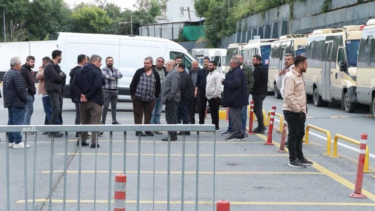 Minibüs şoförlerinden Hattımızı iptal edin eylemi