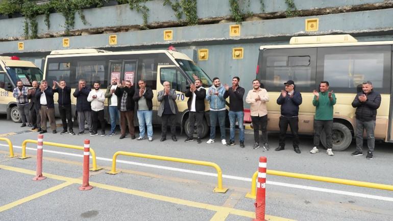 Minibüs şoförlerinden Hattımızı iptal edin eylemi