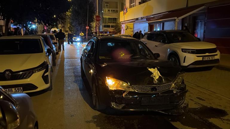 Eskişehir’de iki otomobilin çarpıştığı kaza kamerada: 7 yaralı