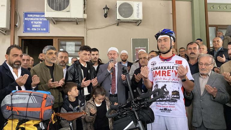 Çanakkale’den umre için Mekke’ye bisikletle yola çıktı