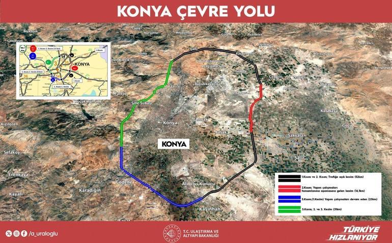 Bakan Uraloğlu: Konya Çevre Yolunun Aksaray-Adana arasını bu yıl tamamlamayı hedefliyoruz