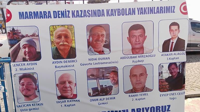 Silivri’de batan gemideki 9 mürettebatı arama çalışmaları 32’nci gününde devam ediyor
